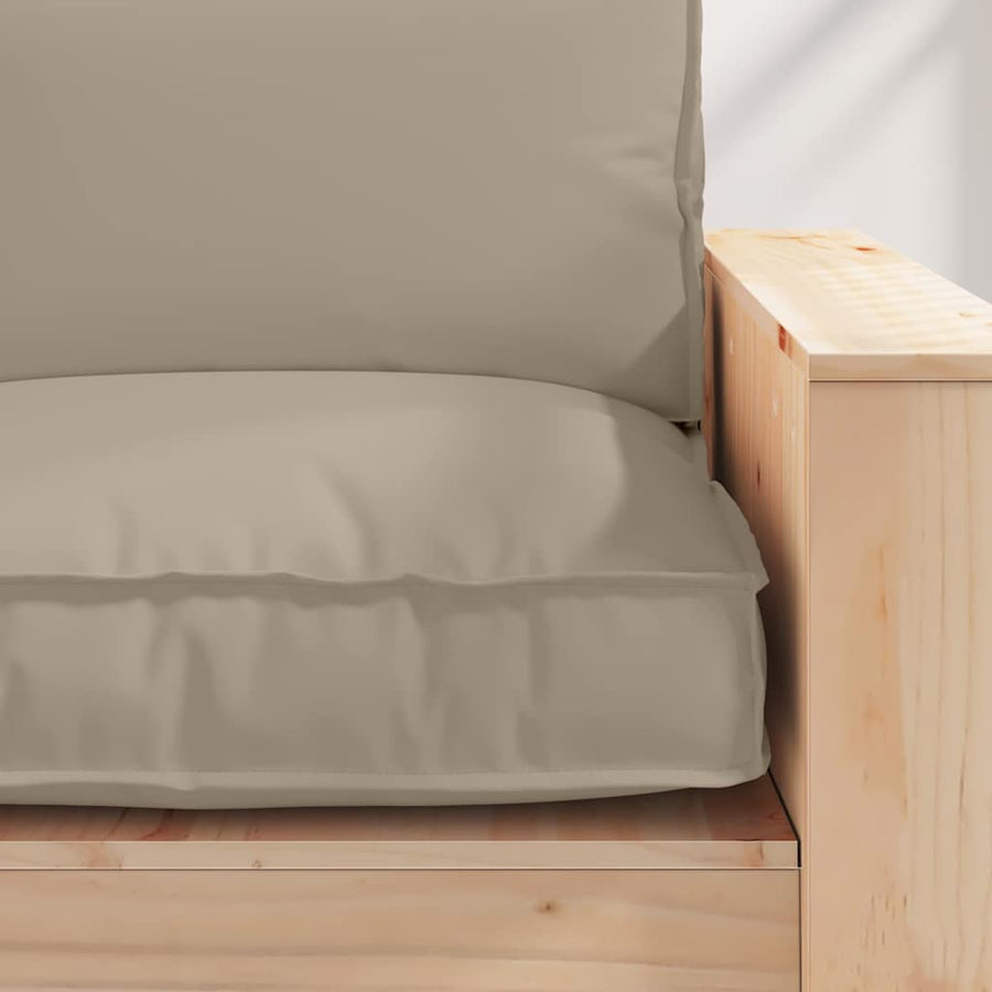 Kussen Taupe 80 x 80 x 12 cm Oxford Stof
