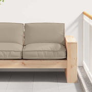 Stoelkussen taupe 80x80x12 cm oxford stof