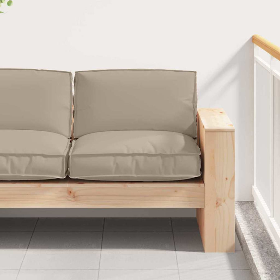 Kussen Taupe 80 x 80 x 12 cm Oxford Stof