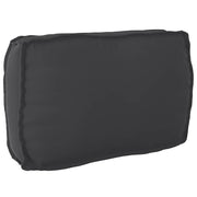 Palletkussen rugleuning 70x40x12 cm zwart