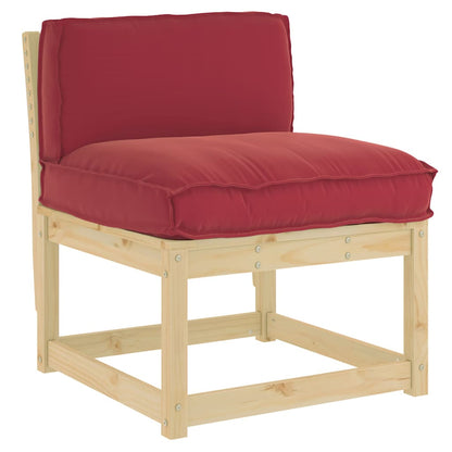 Palletkussen Voor Rugleuning 70 X 40 X 12 Cm Wijnrood