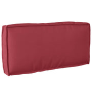 Palletkussen rugleuning 80x40x12 cm wijnrood