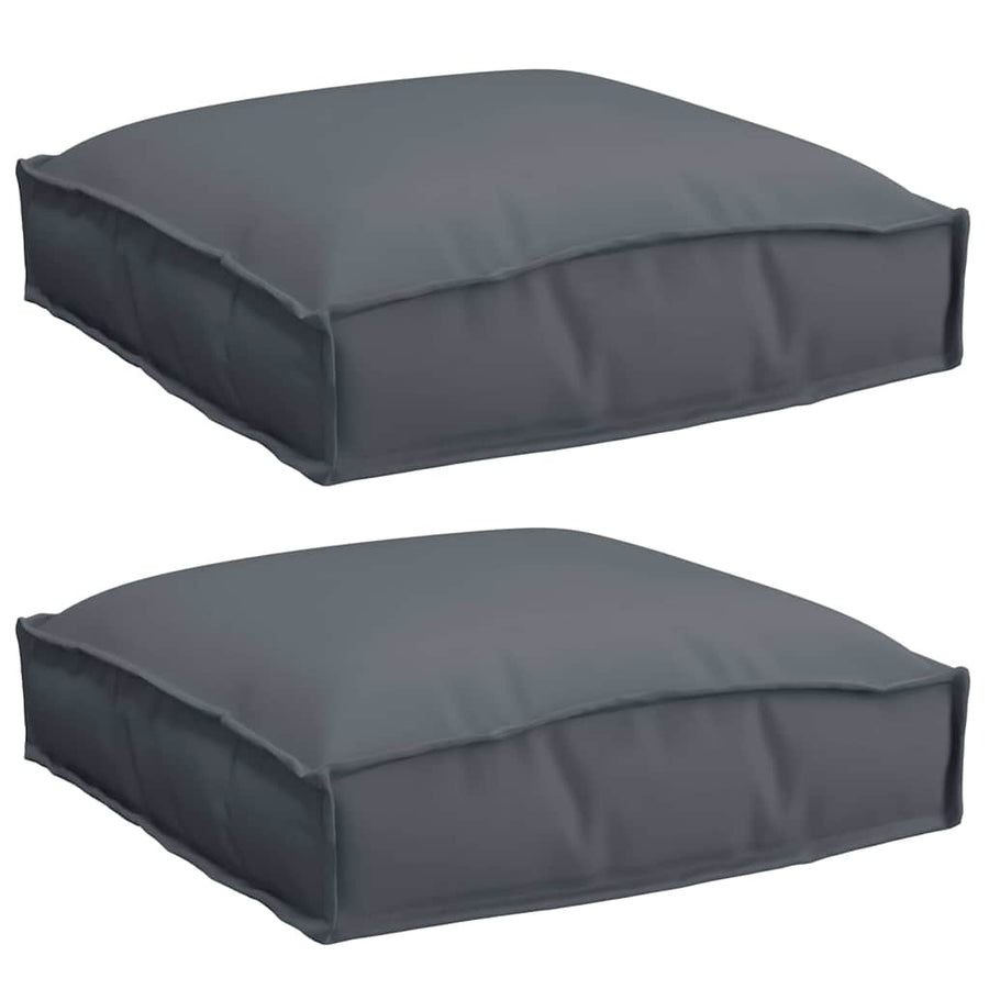 Kussen 2 Pcs 40 X 40 X 8 Cm Oxford Stof Antraciet
