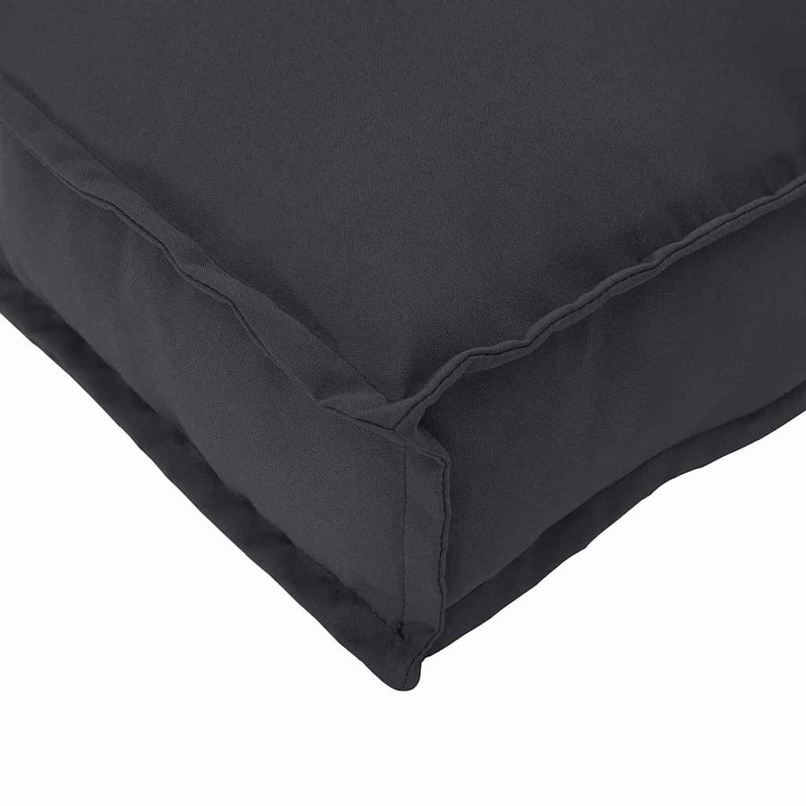 Palletkussen Voor Zitting 2 Pcs 40 X 40 X 8 Cm Zwart