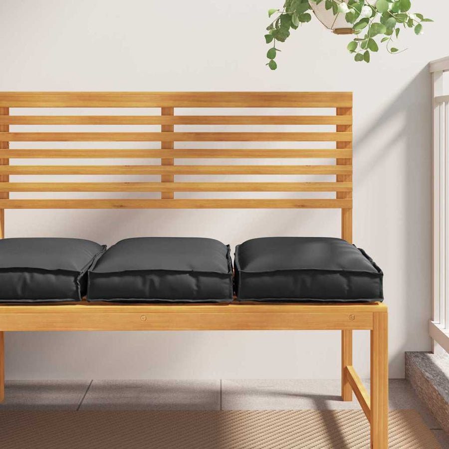 Palletkussen Voor Zitting 2 Pcs 40 X 40 X 8 Cm Zwart
