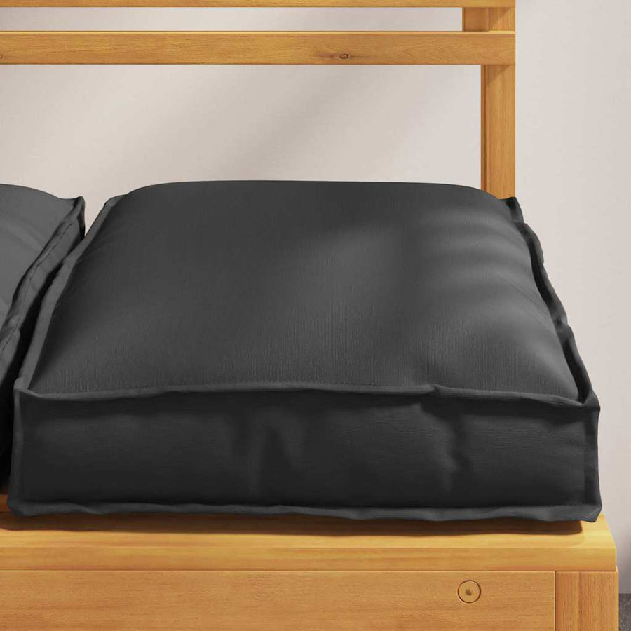 Palletkussen Voor Zitting 2 Pcs 40 X 40 X 8 Cm Zwart