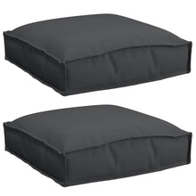 Palletkussen Voor Zitting 2 Pcs 40 X 40 X 8 Cm Zwart