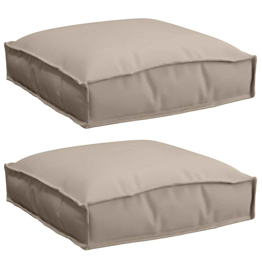 Palletkussen Voor Zitting 2 Pcs 40 X 40 X 8 Cm Taupe