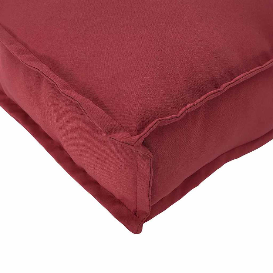 Kussen 2 Pcs 40 X 40 X 8 Cm Oxford Stof Wijnrood