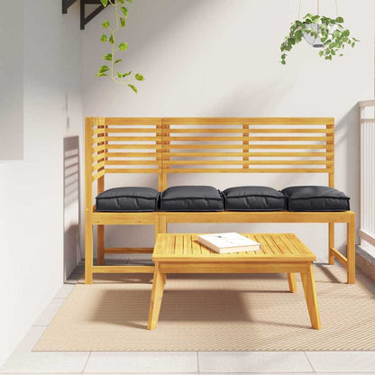 Kussen 4 Pcs Zwart 40 X 40 X 8 Cm Oxford Stof