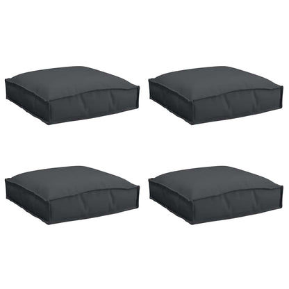 Kussen 4 Pcs Zwart 40 X 40 X 8 Cm Oxford Stof