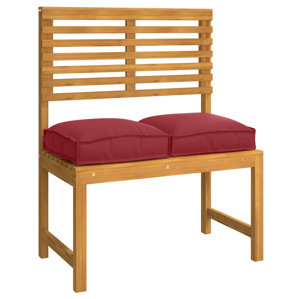 Kussen 4 pcs Wijnrood 40 x 40 x 8 cm Oxford Stof