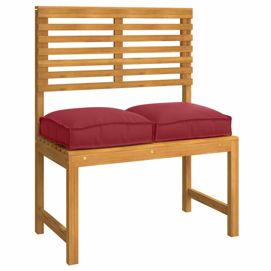 Kussen 4 pcs Wijnrood 40 x 40 x 8 cm Oxford Stof