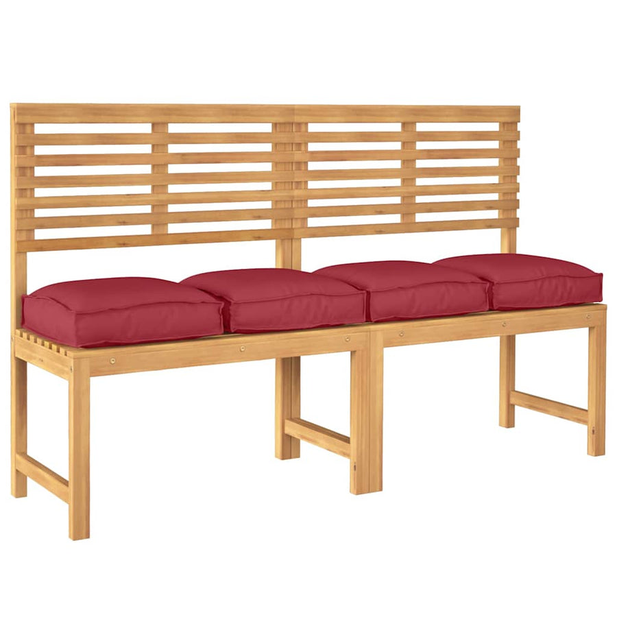 Kussen 4 pcs Wijnrood 40 x 40 x 8 cm Oxford Stof
