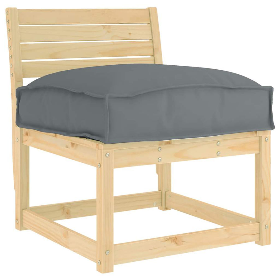 Palletkussen Voor Zitting 60 X 40 X 8 Cm Oxford Stof Antraciet