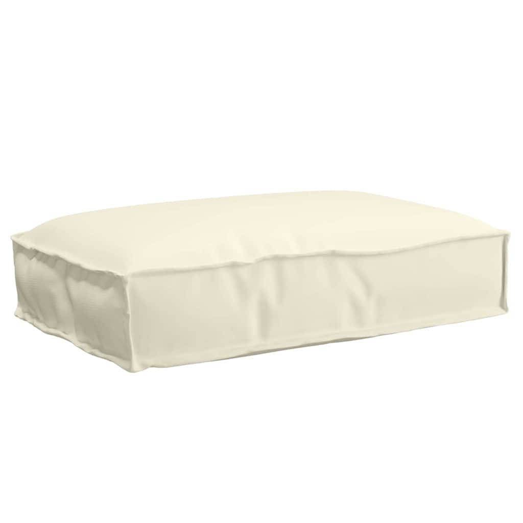 Palletkussen Voor Zitting 60 X 40 X 8 Cm Oxford Stof Crème