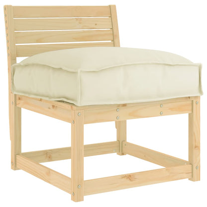 Palletkussen Voor Zitting 60 X 40 X 8 Cm Oxford Stof Crème