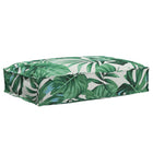 Palletkussen zitting 60x40x8 cm bladpatroon groen