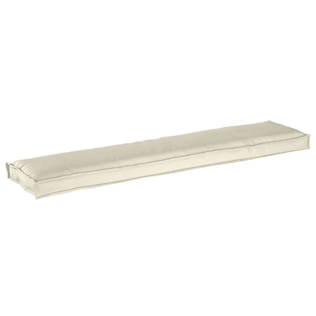 Palet Kussen Crème 180 x 40 x 8 cm Oxford Stof