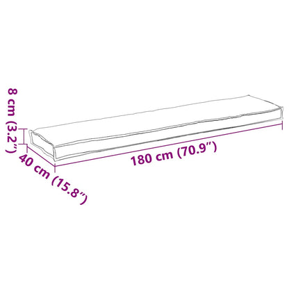 Palet Kussen Wijnrood 180 x 40 x 8 cm Oxford stof
