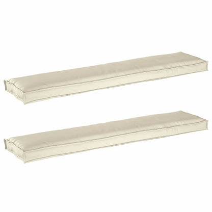Pallet Kussen Set 2 Pcs 180 X 40 X 8 Cm 100% Polyester Crème