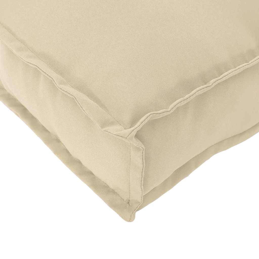 Pallet Kussen Set 2 Pcs 180 X 40 X 8 Cm 100% Polyester Beige