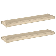 Pallet Kussen Set 2 Pcs 180 X 40 X 8 Cm 100% Polyester Beige