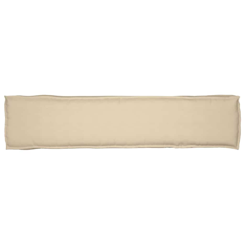 Pallet Kussen Set 2 Pcs 180 X 40 X 8 Cm 100% Polyester Beige