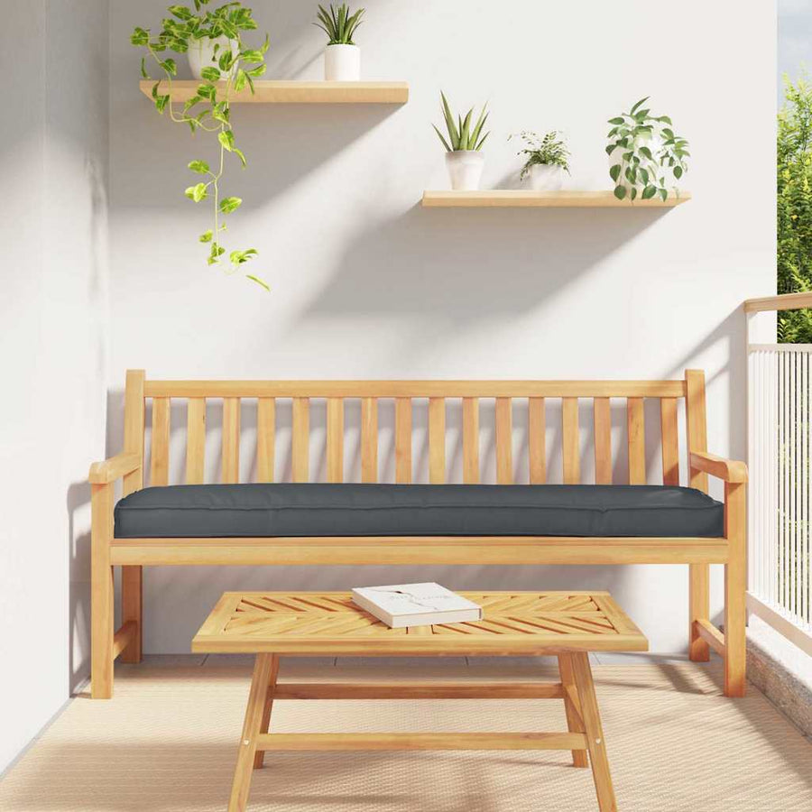 Pallet Kussen Set 2 Pcs Antraciet 200 X 40 X 8 Cm Oxford Stof