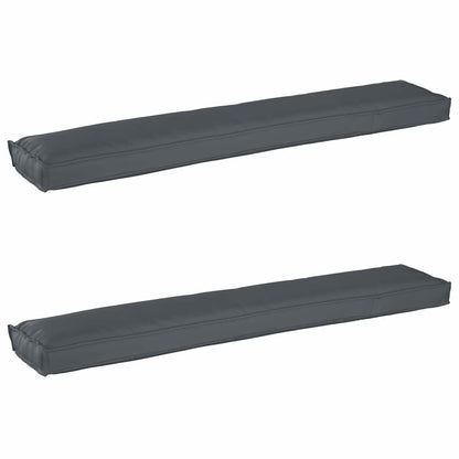 Pallet Kussen Set 2 Pcs Antraciet 200 X 40 X 8 Cm Oxford Stof