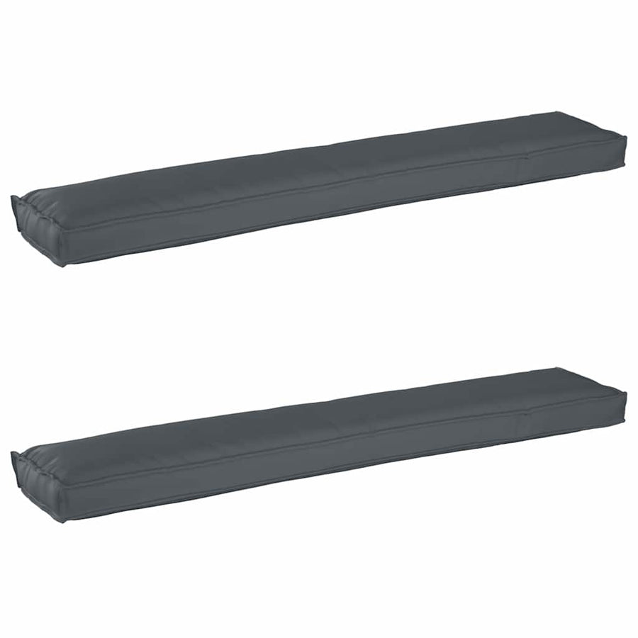 Pallet Kussen Set 2 Pcs Antraciet 200 X 40 X 8 Cm Oxford Stof