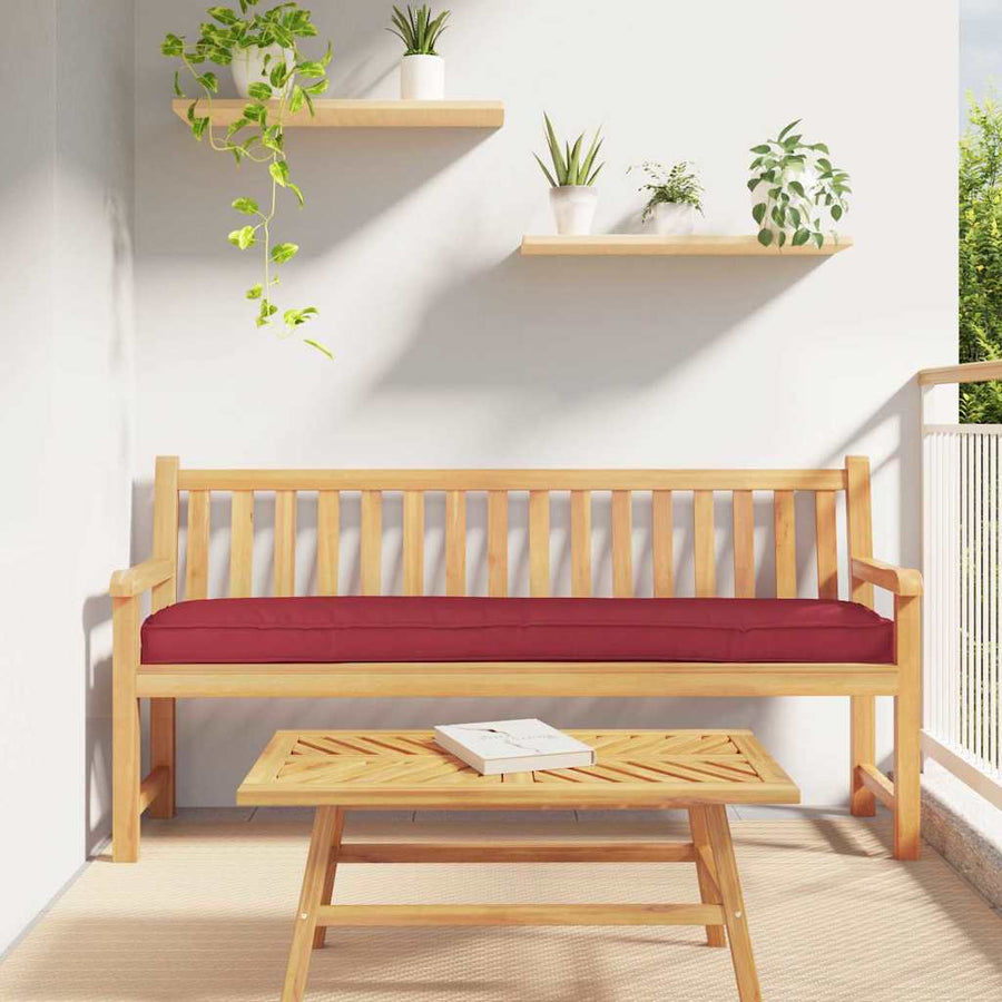 Pallet Kussen Set 2 Pcs 200 X 40 X 8 Cm Oxford Stof Wijnrood
