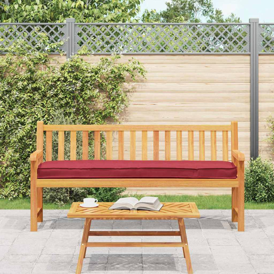 Pallet Kussen Set 2 Pcs 200 X 40 X 8 Cm Oxford Stof Wijnrood