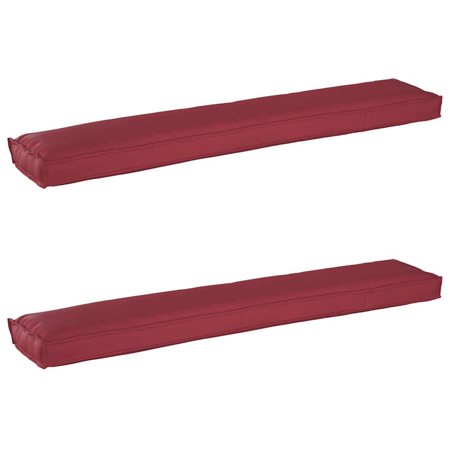 Pallet Kussen Set 2 Pcs 200 X 40 X 8 Cm Oxford Stof Wijnrood