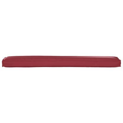 Pallet Kussen Set 2 Pcs 200 X 40 X 8 Cm Oxford Stof Wijnrood