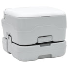 Campingtoilet grijs wit 41,5x36,5x30 cm polyetheen