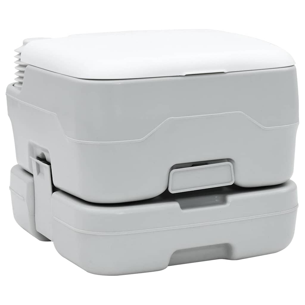 Camping Toilet Grijs en Wit 41,5 x 36,5 x 30 cm Polyetheen