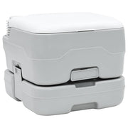 Campingtoilet grijs wit 41,5x36,5x30 cm polyetheen