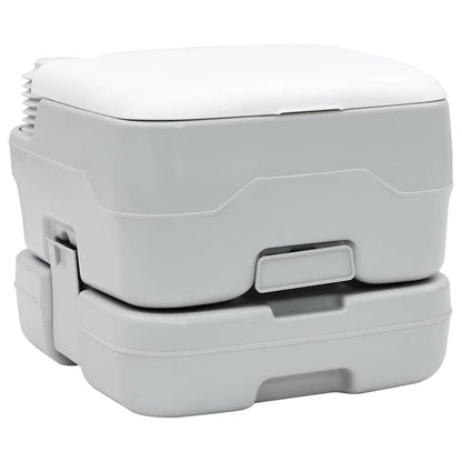 Camping Toilet Grijs en Wit 41,5 x 36,5 x 30 cm Polyetheen