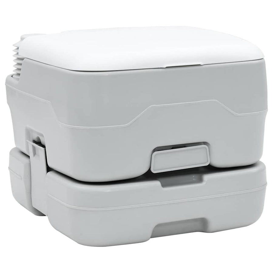 Camping Toilet Grijs en Wit 41,5 x 36,5 x 30 cm Polyetheen