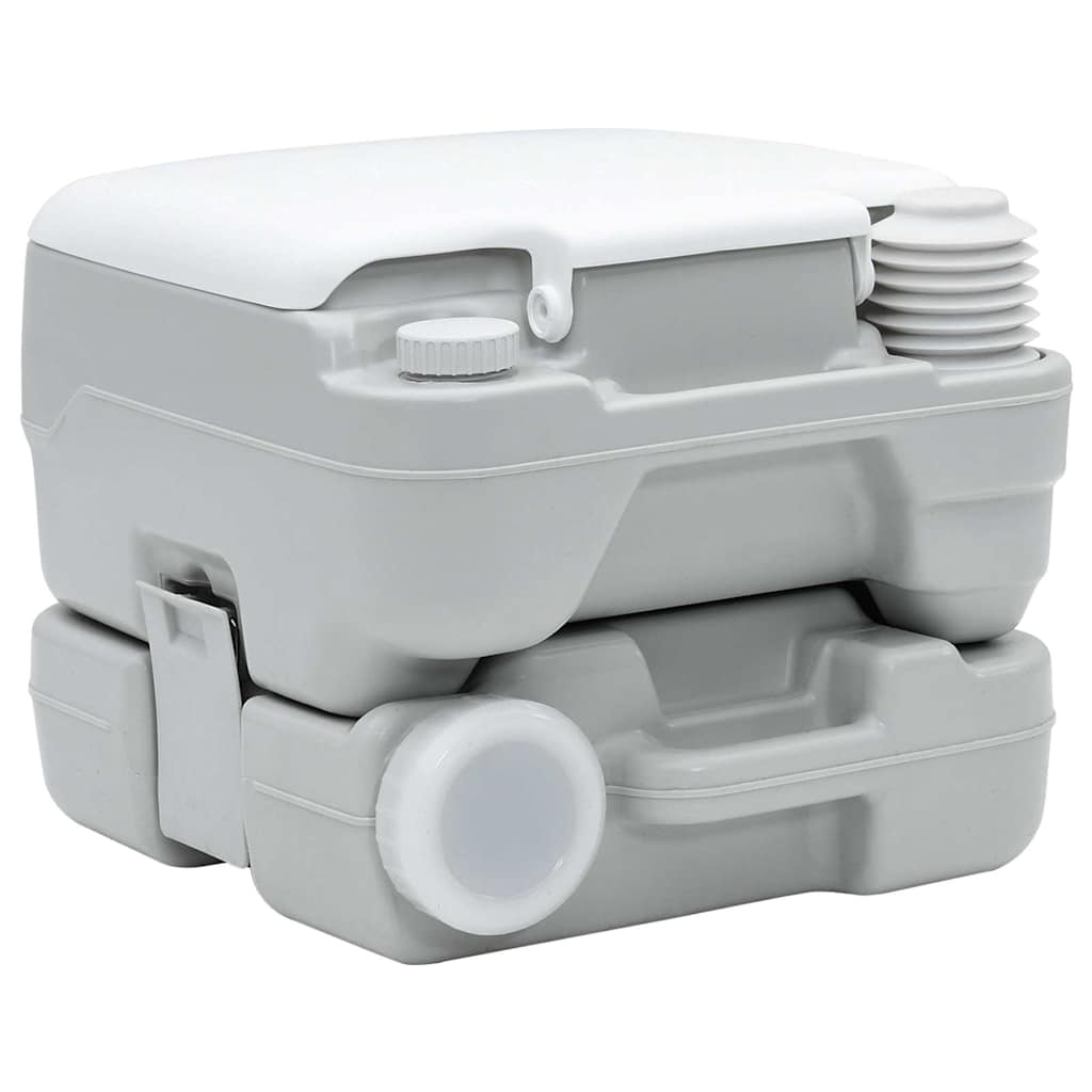 Camping Toilet Grijs en Wit 41,5 x 36,5 x 30 cm Polyetheen