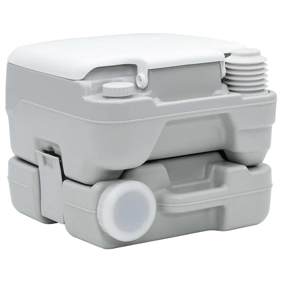 Camping Toilet Grijs en Wit 41,5 x 36,5 x 30 cm Polyetheen