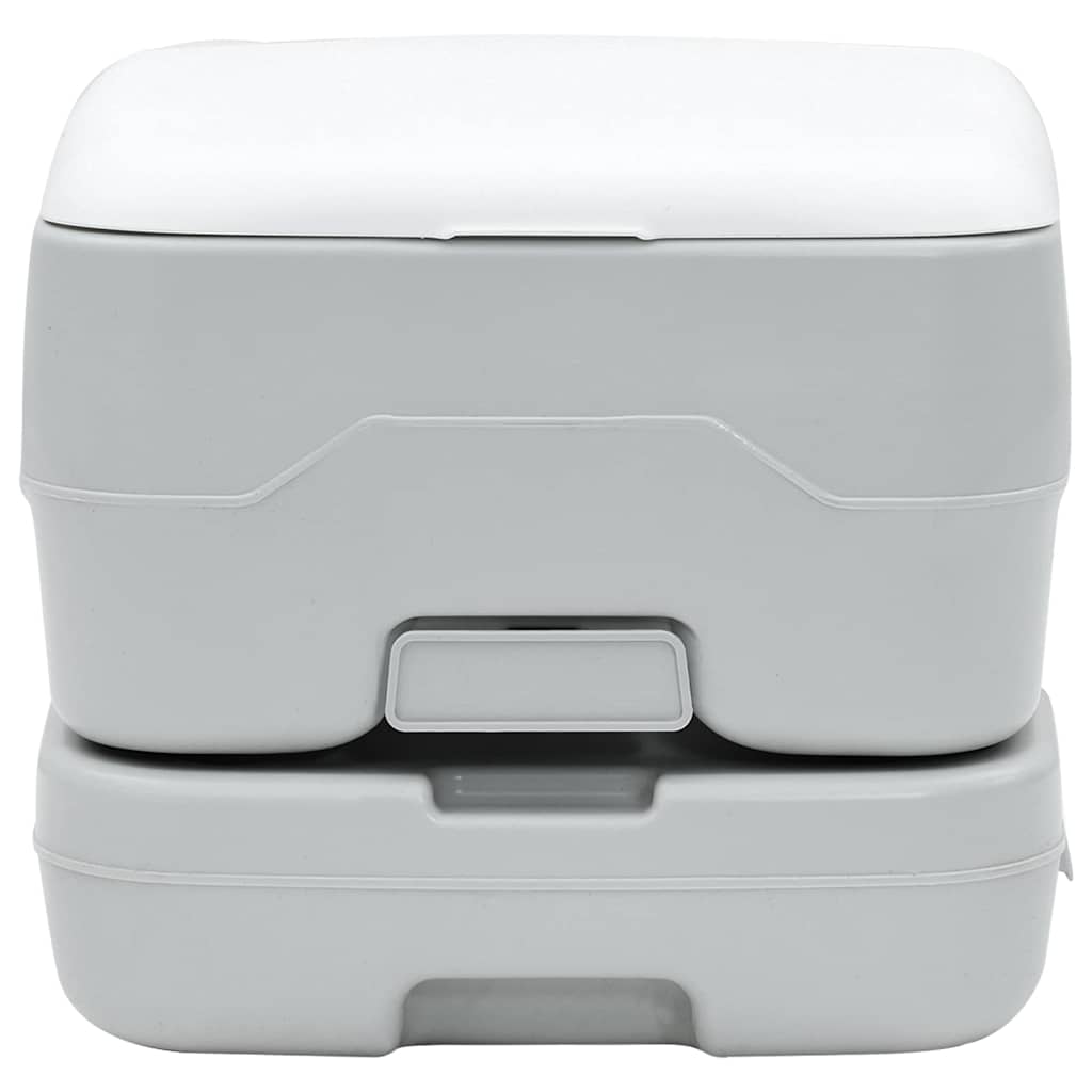 Camping Toilet Grijs en Wit 41,5 x 36,5 x 30 cm Polyetheen