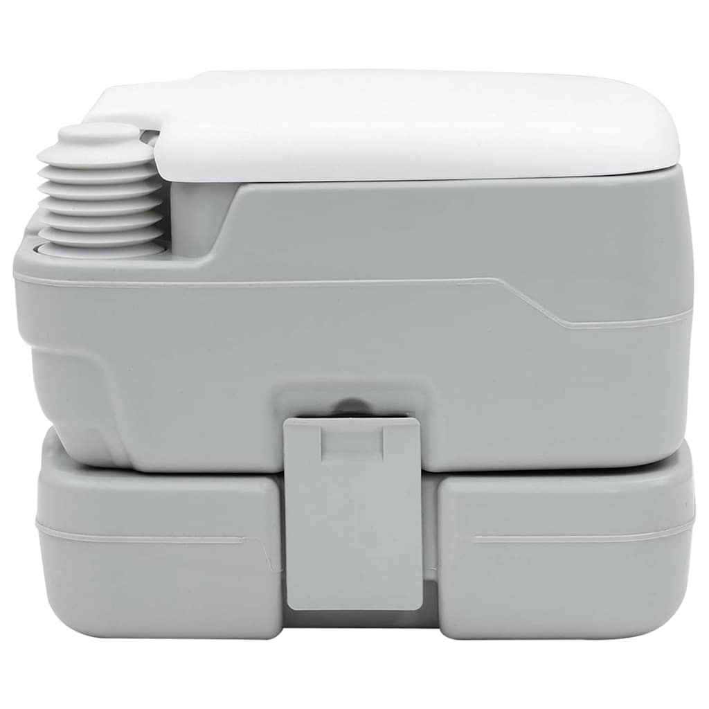 Camping Toilet Grijs en Wit 41,5 x 36,5 x 30 cm Polyetheen