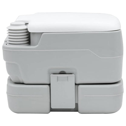 Camping Toilet Grijs en Wit 41,5 x 36,5 x 30 cm Polyetheen