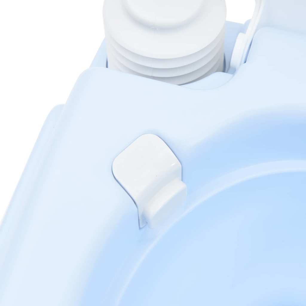 Camping Toilet Lichtblauw en Wit 41,5 x 36,5 x 30 cm Polyetheen