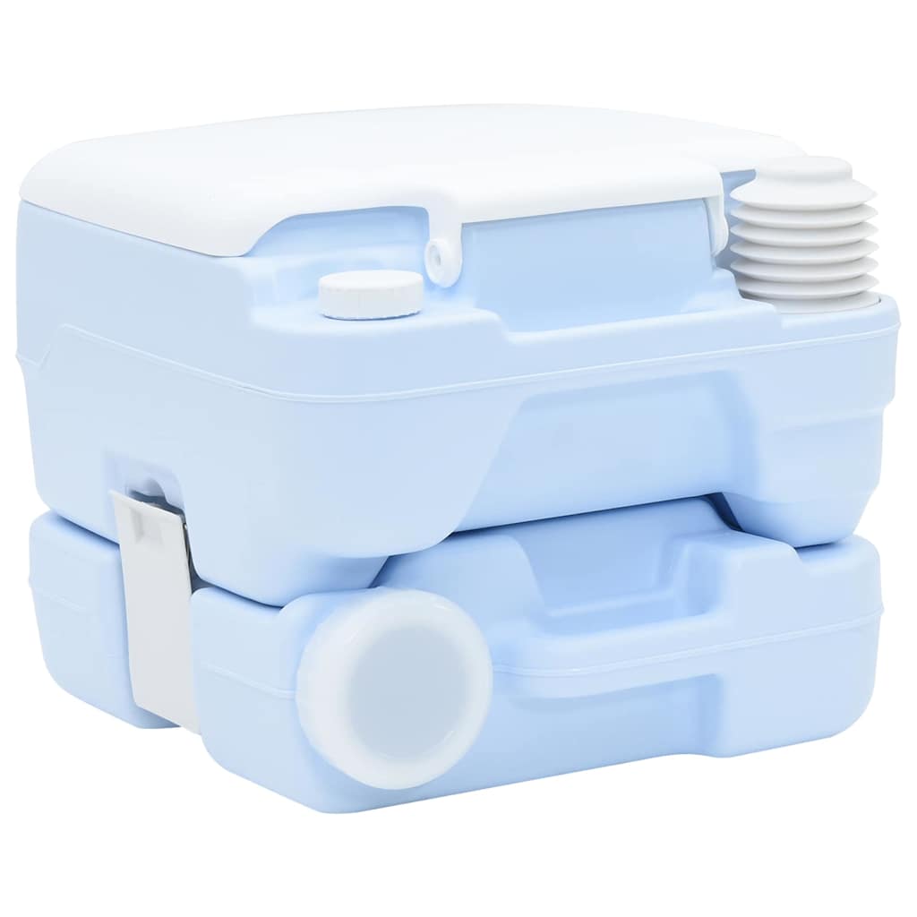 Camping Toilet Lichtblauw en Wit 41,5 x 36,5 x 30 cm Polyetheen