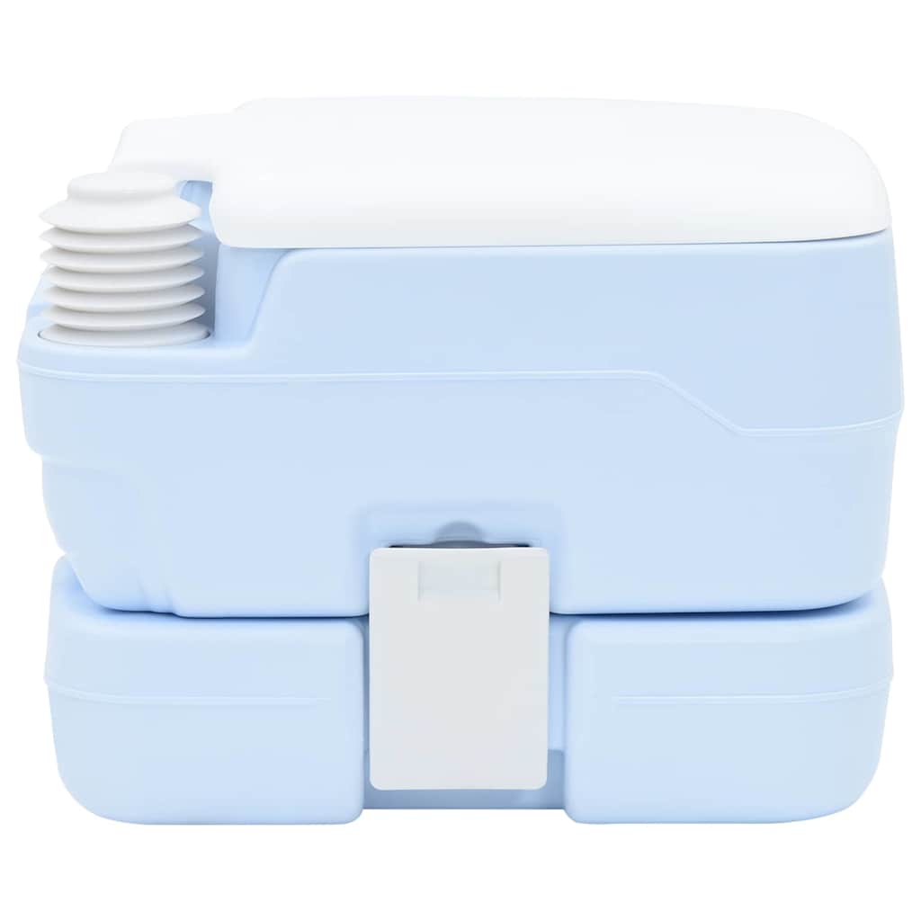 Camping Toilet Lichtblauw en Wit 41,5 x 36,5 x 30 cm Polyetheen