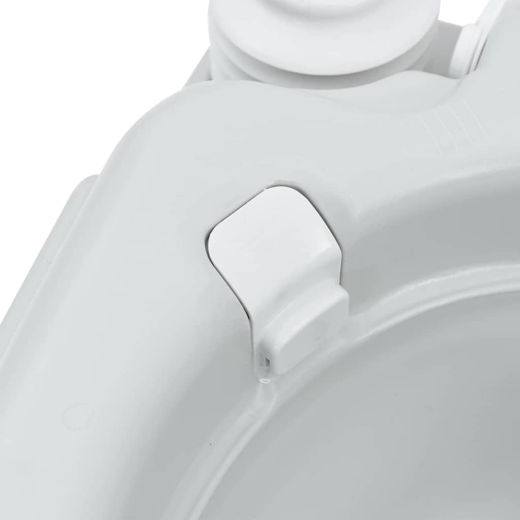 Camping Toilet Grijs en Wit 41,5 x 36,5 x 42 cm Polyetheen