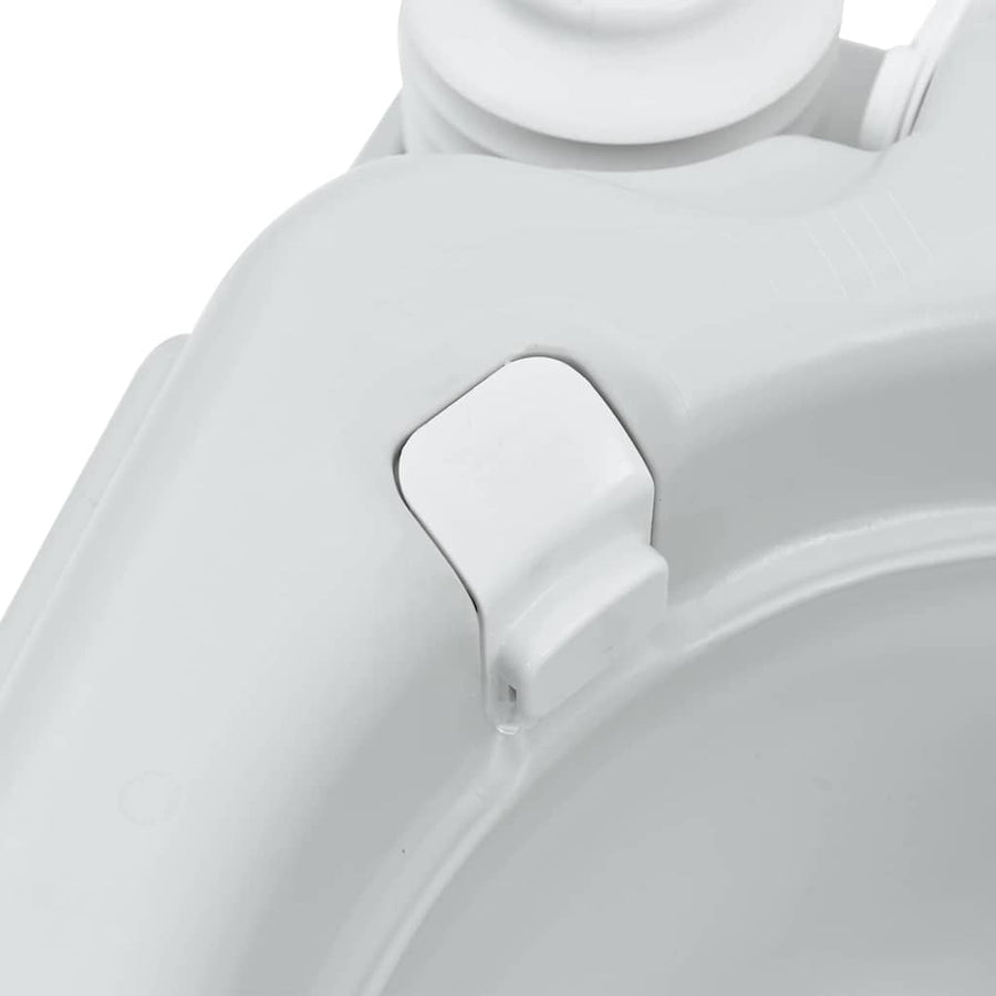 Camping Toilet Grijs en Wit 41,5 x 36,5 x 42 cm Polyetheen
